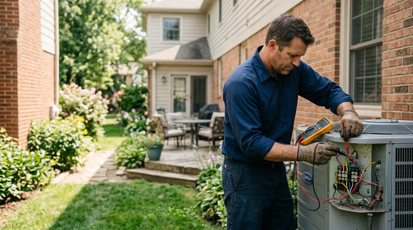 HVAC technician working near Genesee Depot, WI